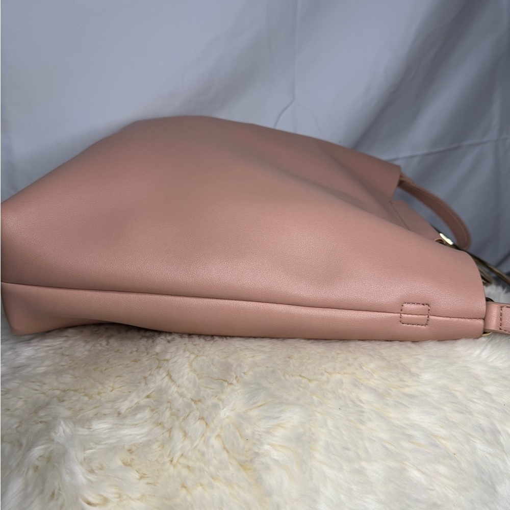 Pink and Gold Tote Bag Minimalist Design and Crossbody Strap - Like new! - Picture 3 of 9